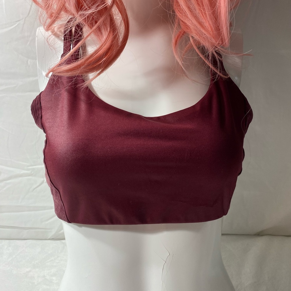Red Scoop Neck Bra with Wide Straps